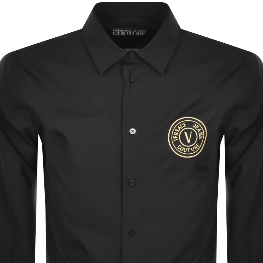 Image number 2 for Versace Jeans Couture Long Sleeve Shirt Black