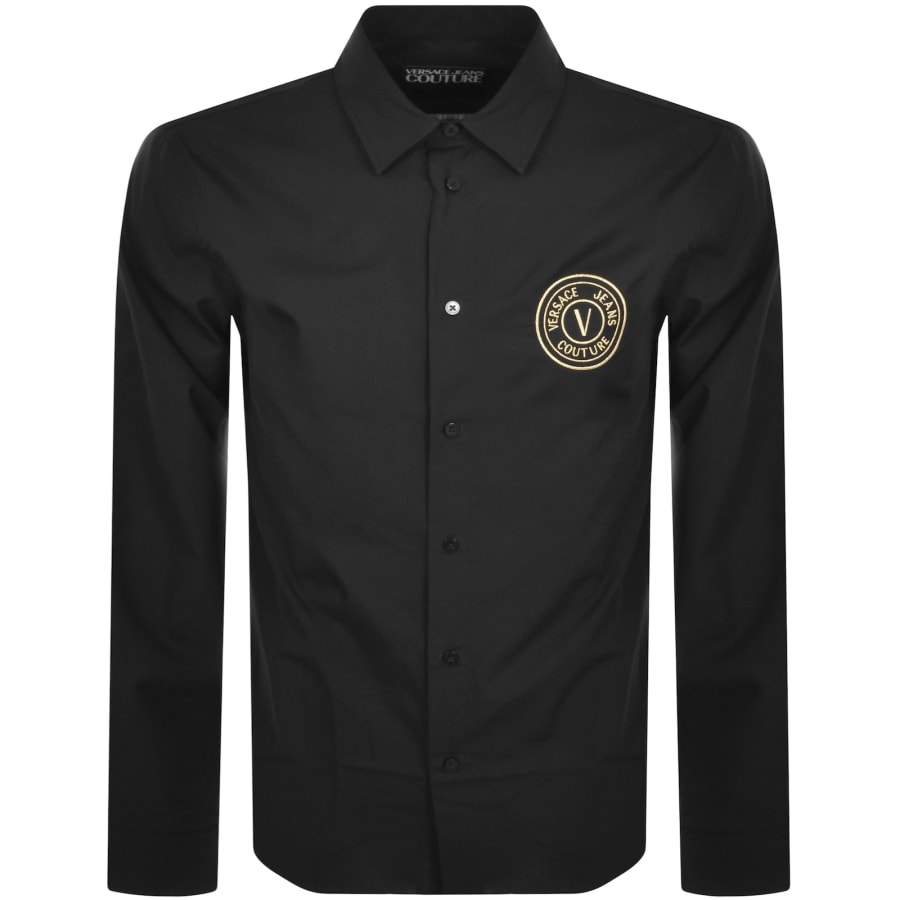 Image number 1 for Versace Jeans Couture Long Sleeve Shirt Black