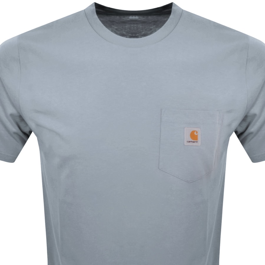 Image number 2 for Carhartt WIP Short Sleeved Pocket T Shirt Grey