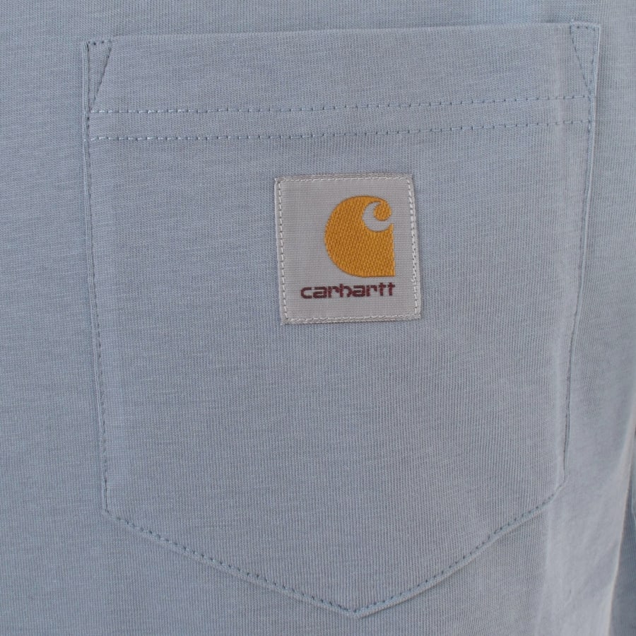 Image number 3 for Carhartt WIP Short Sleeved Pocket T Shirt Grey