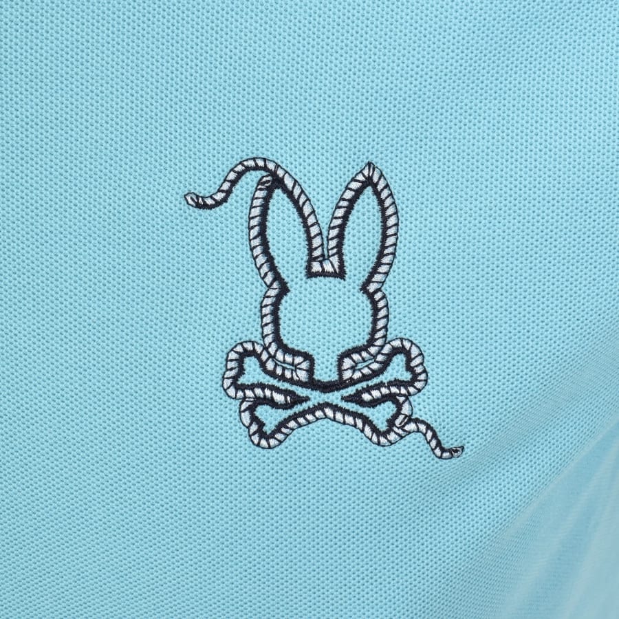 Image number 3 for Psycho Bunny Cyrus Pique Polo T Shirt Blue