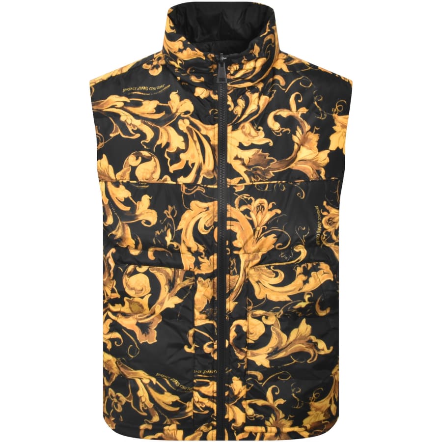 Image number 2 for Versace Jeans Couture Reversible Gilet Black