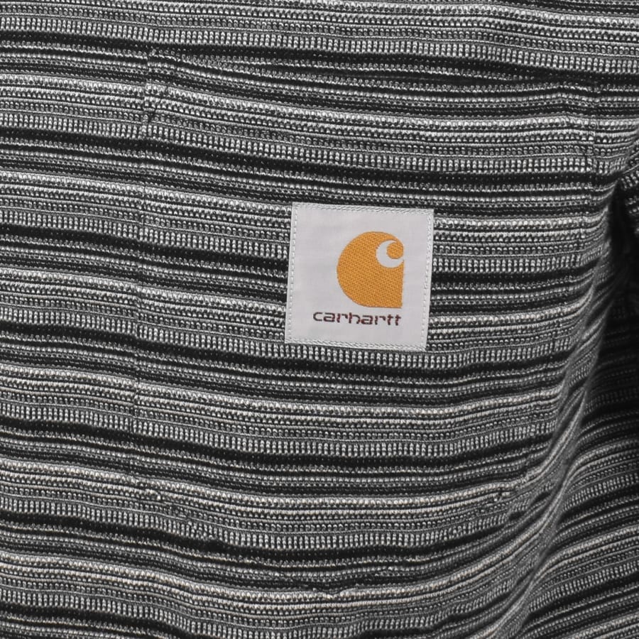 Image number 3 for Carhartt WIP Gellar Stripe Pocket T Shirt Black