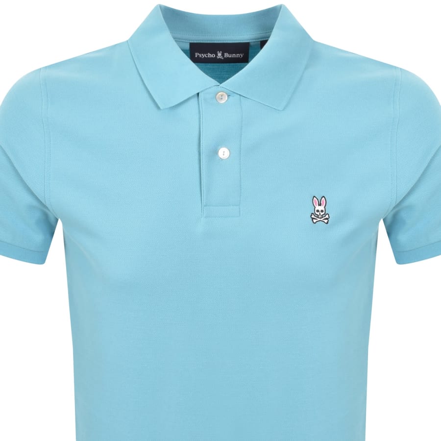 Image number 2 for Psycho Bunny Classic Polo T Shirt Blue