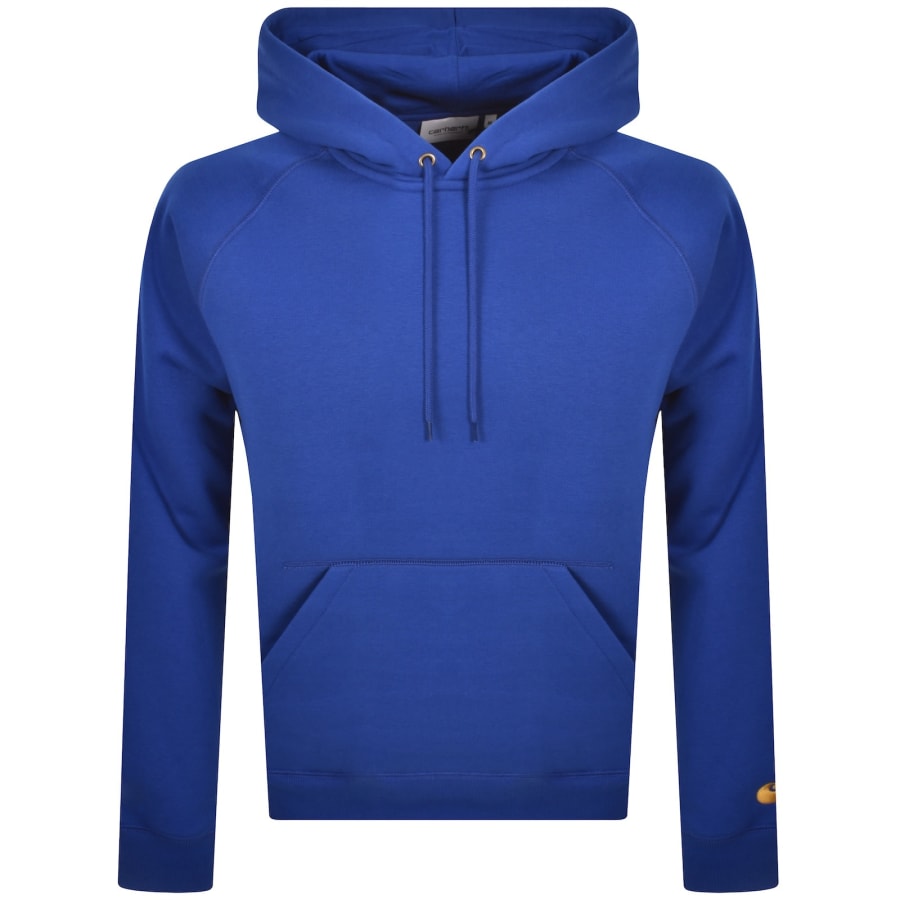 Image number 1 for Carhartt WIP Chase Hoodie Wolfsbane Blue