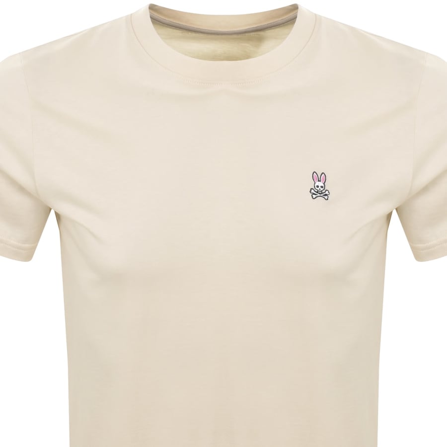 Image number 2 for Psycho Bunny Classic Crew Neck T Shirt Cream