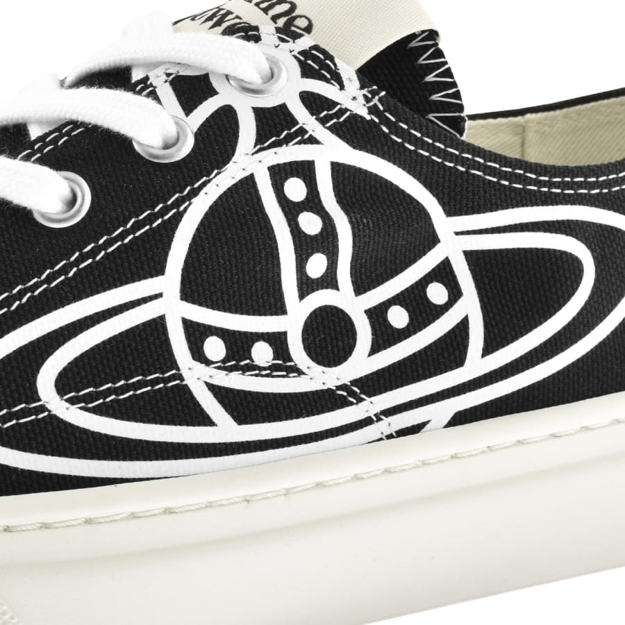 Image number 4 for Vivienne Westwood Plimsoll Low Top Trainers Black