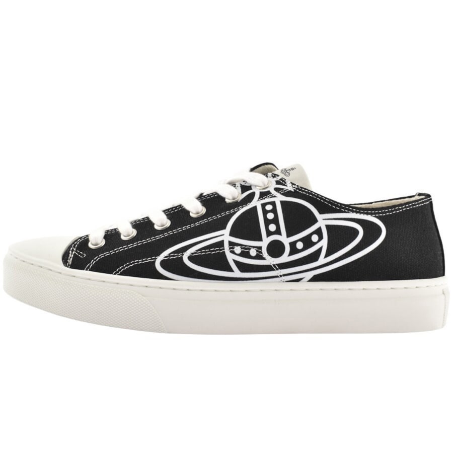 Image number 1 for Vivienne Westwood Plimsoll Low Top Trainers Black