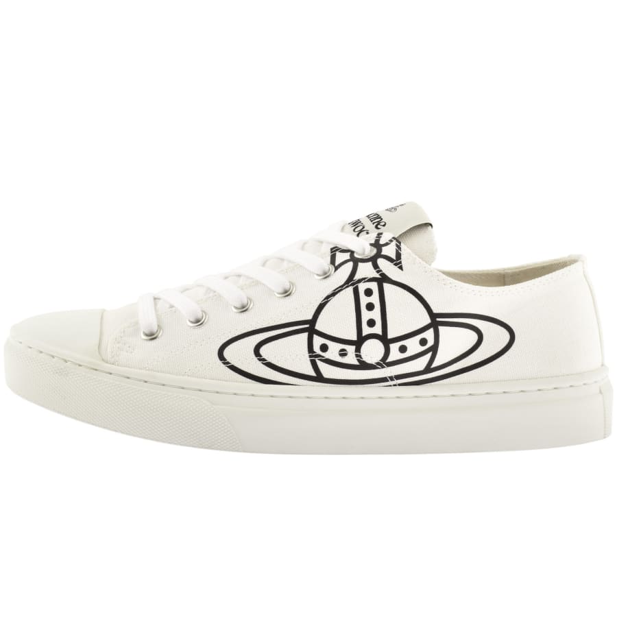 Image number 1 for Vivienne Westwood Plimsoll Low Top Trainers White