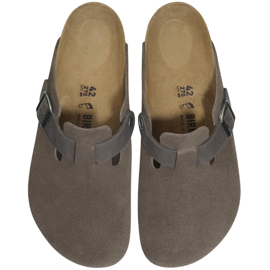 Image number 1 for Birkenstock Boston BS Mules Concrete