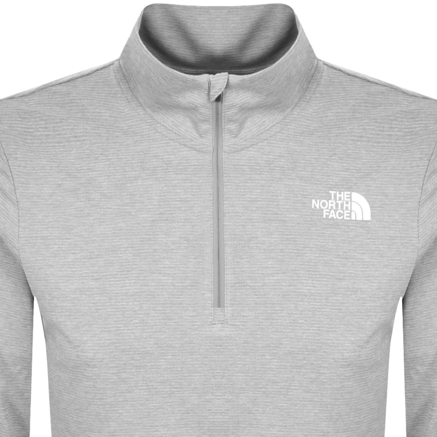 Image number 2 for The North Face 24/7 Quarter Zip T Shirt Grey