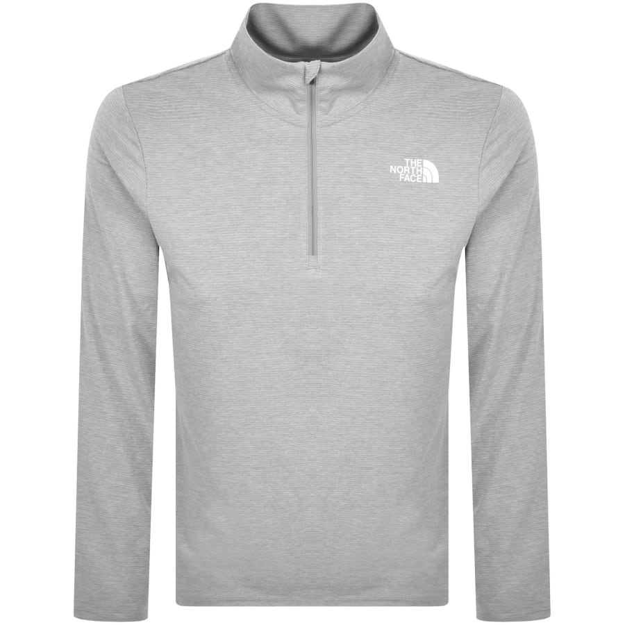Image number 1 for The North Face 24/7 Quarter Zip T Shirt Grey
