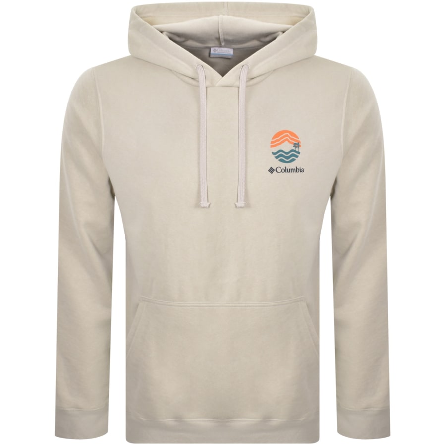 Image number 2 for Columbia Trek Graphic Hoodie Beige