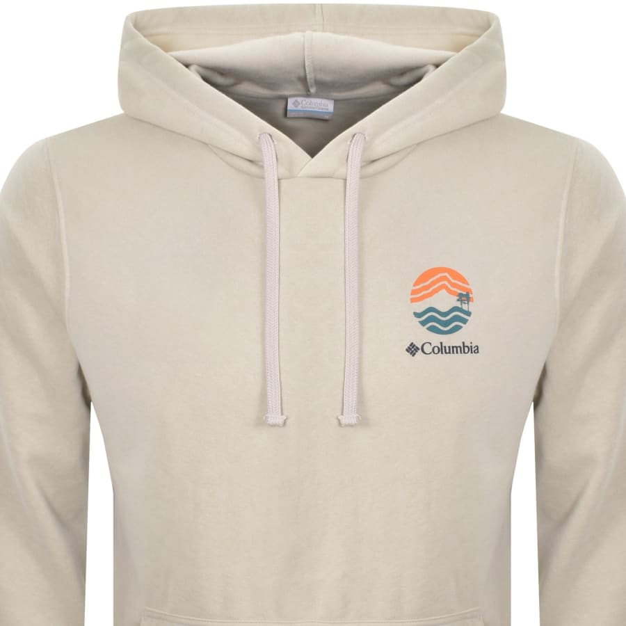 Image number 3 for Columbia Trek Graphic Hoodie Beige