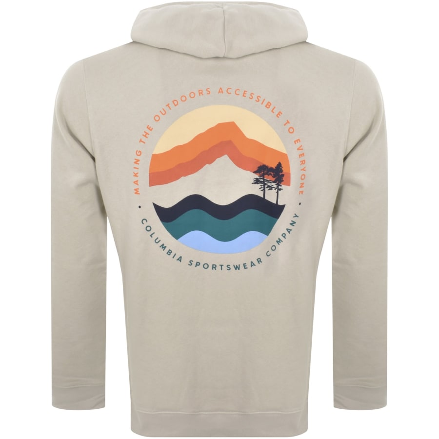 Image number 5 for Columbia Trek Graphic Hoodie Beige
