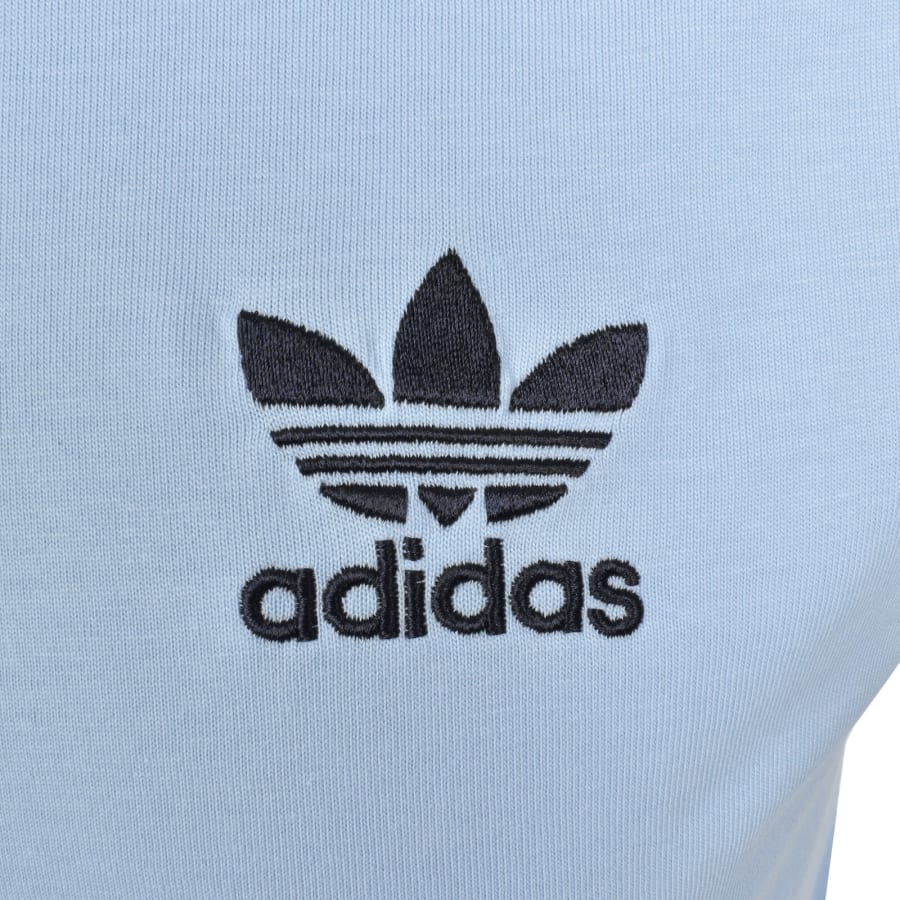 Image number 3 for adidas Originals 3 Stripes T Shirt Blue