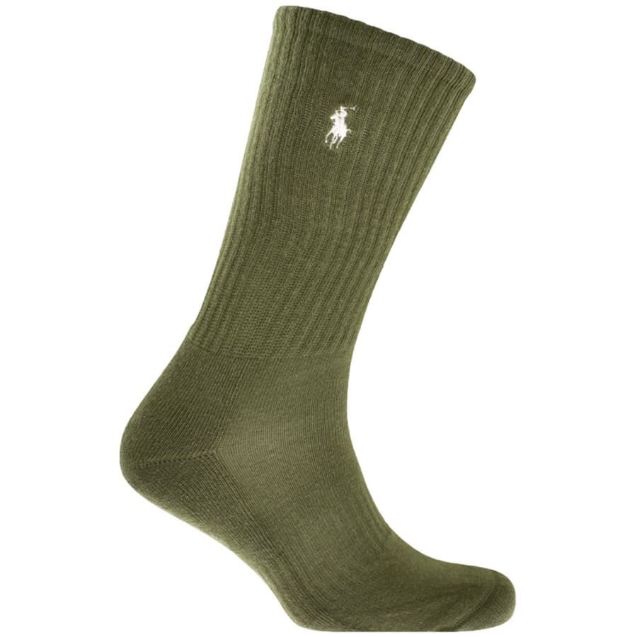 Image number 3 for Ralph Lauren 3 Pack Socks Green