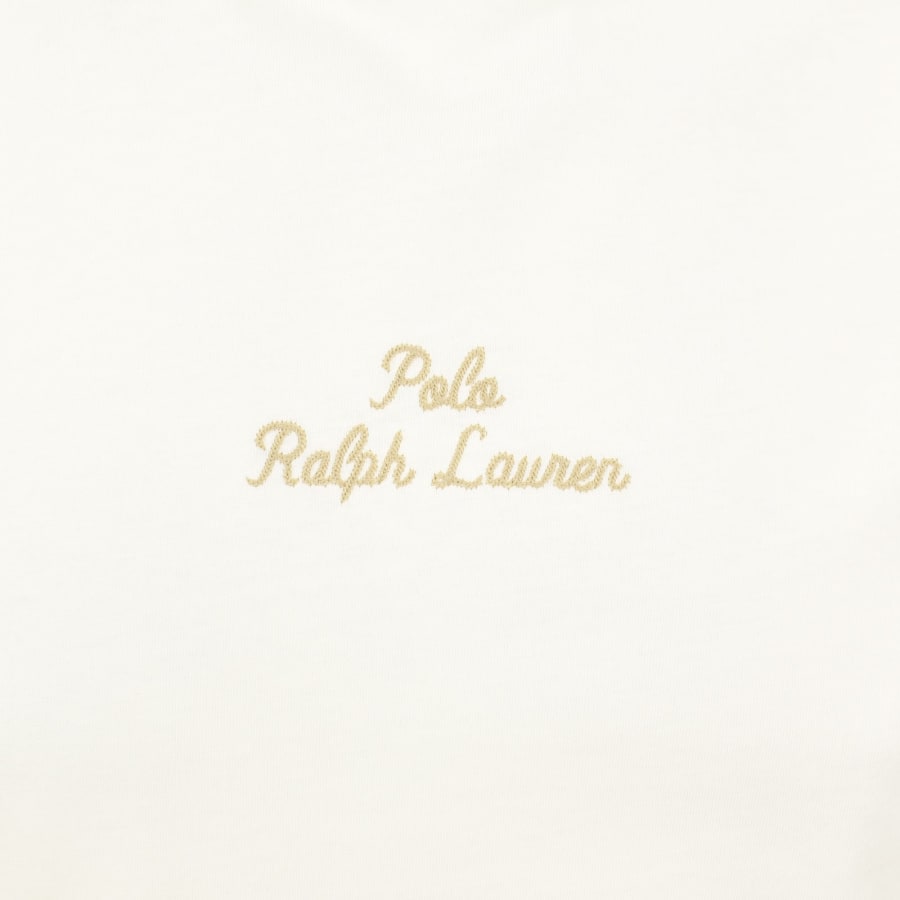 Image number 3 for Ralph Lauren Classic Fit T Shirt Pale Cream