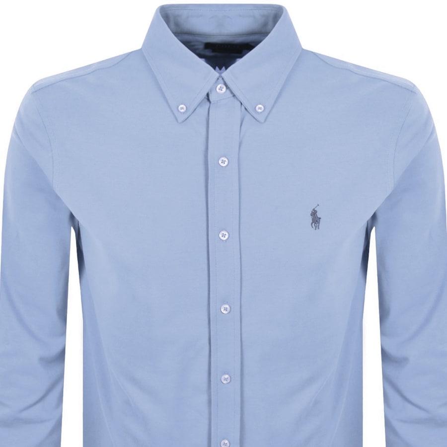 Image number 2 for Ralph Lauren Featherweight Mesh Shirt Blue