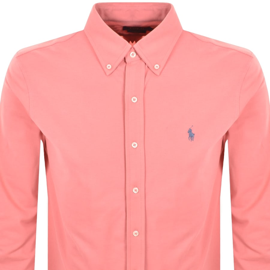 Image number 2 for Ralph Lauren Featherweight Mesh Shirt Pink