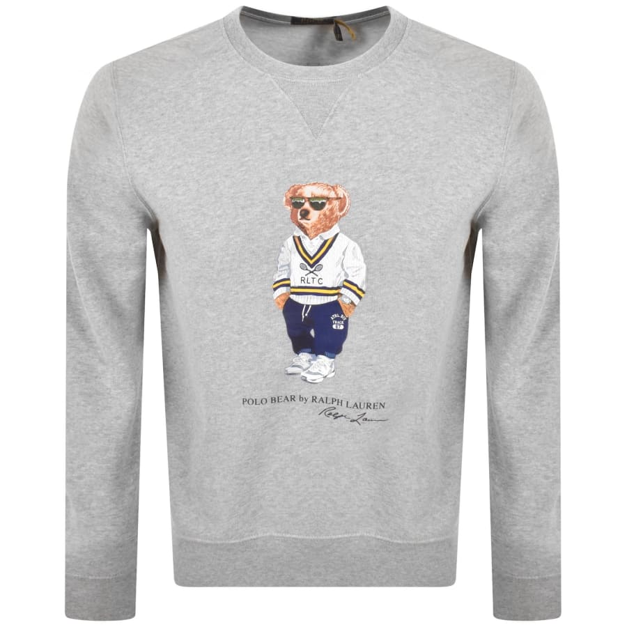 Image number 1 for Ralph Lauren Crew Neck Sweatshirt Grey
