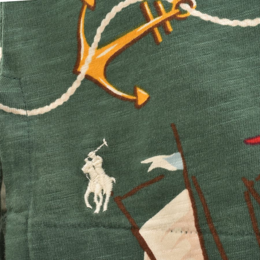 Image number 3 for Ralph Lauren Anchor Print Polo Green