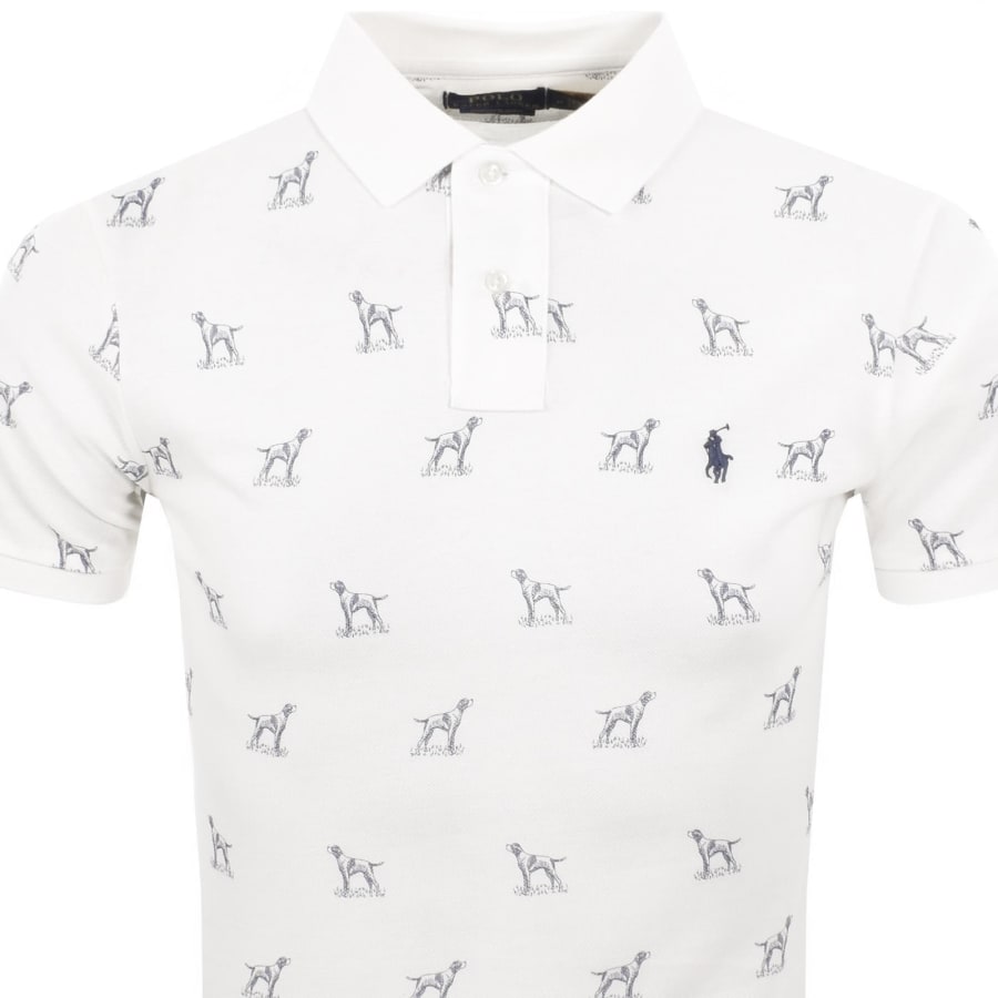 Image number 2 for Ralph Lauren Standing Dog Polo White