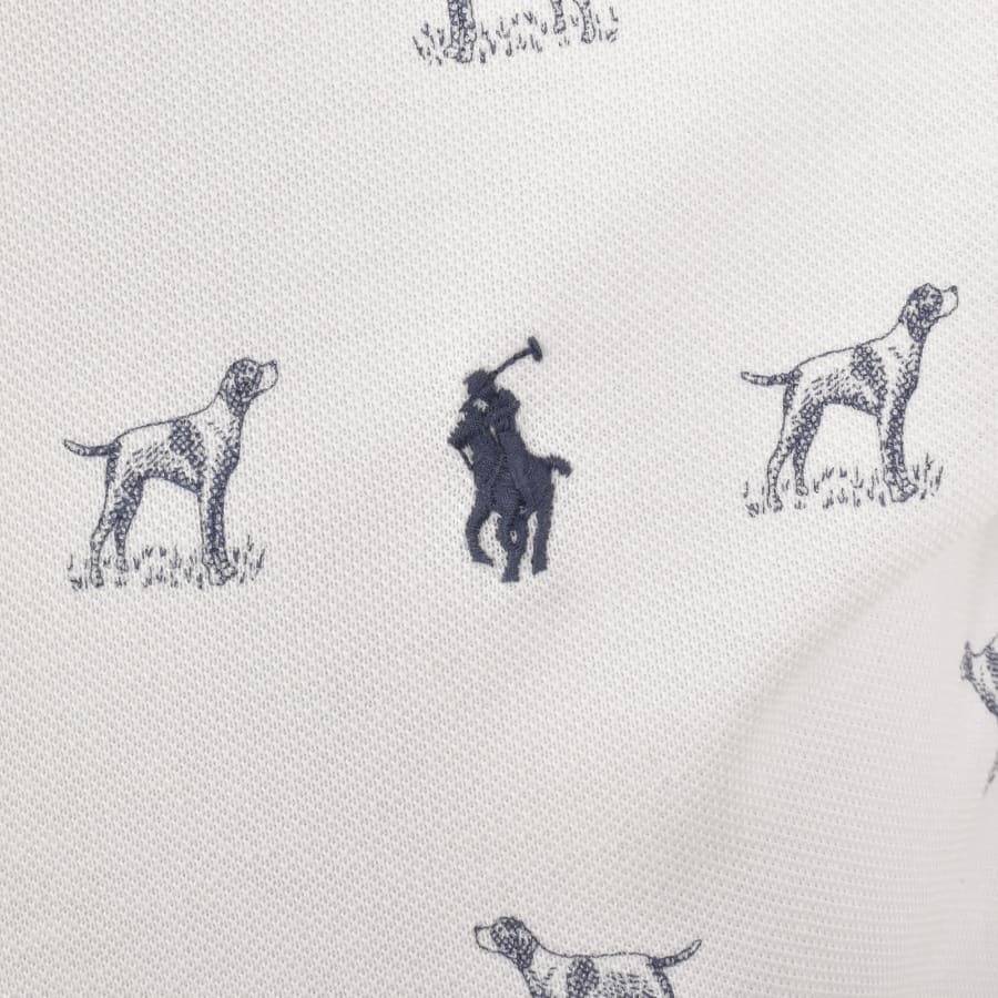 Image number 3 for Ralph Lauren Standing Dog Polo White