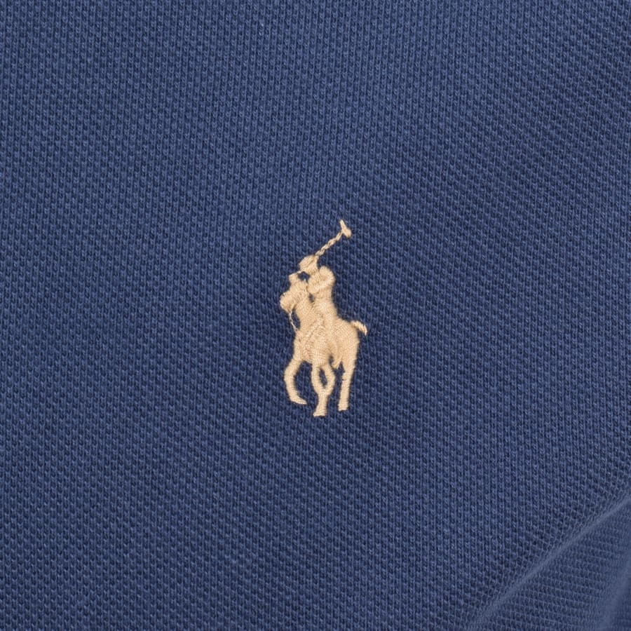 Image number 3 for Ralph Lauren Custom Slim Polo T Shirt Navy