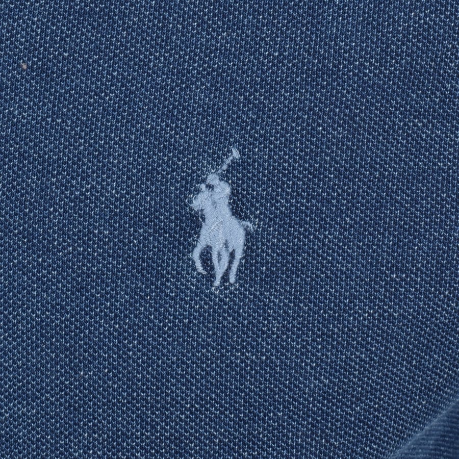 Image number 3 for Ralph Lauren Long Sleeve Polo Indigo Blue