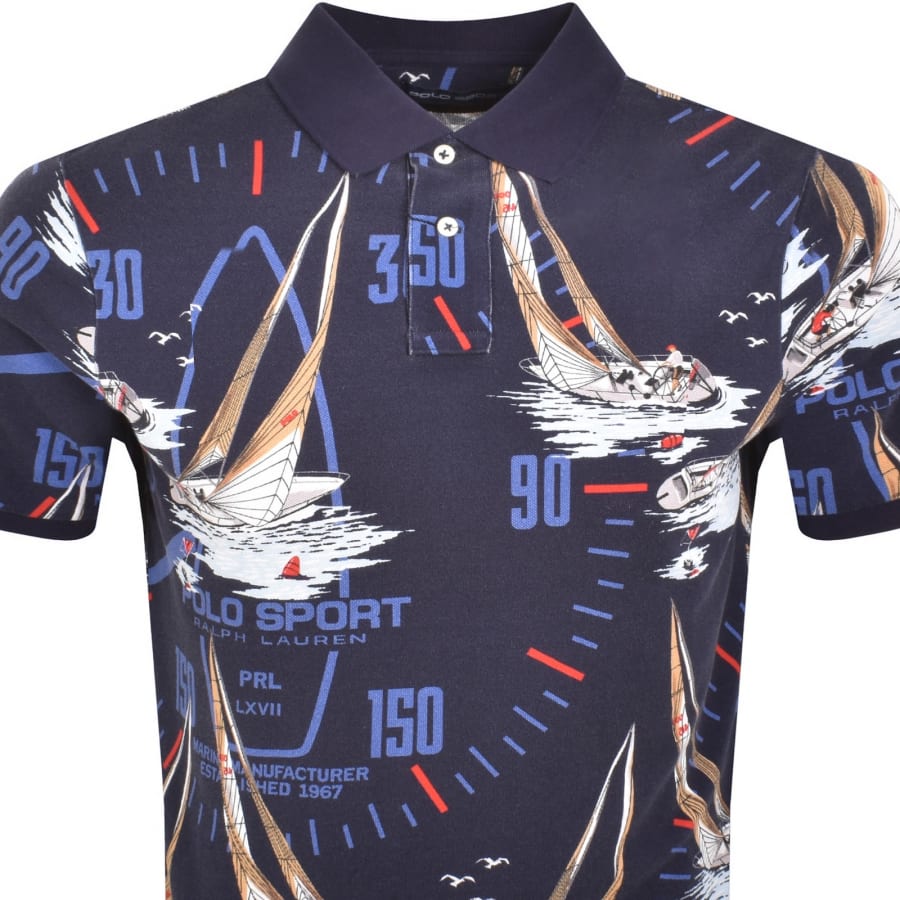 Image number 2 for Ralph Lauren Sailboat SS Polo Navy