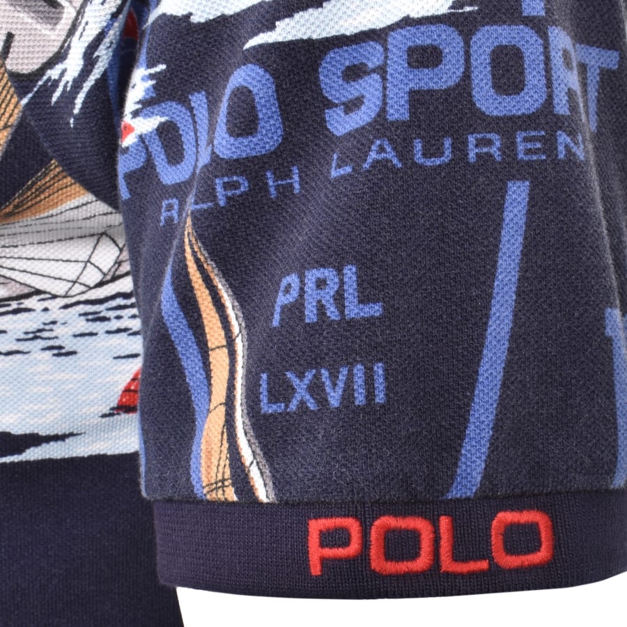 Image number 3 for Ralph Lauren Sailboat SS Polo Navy