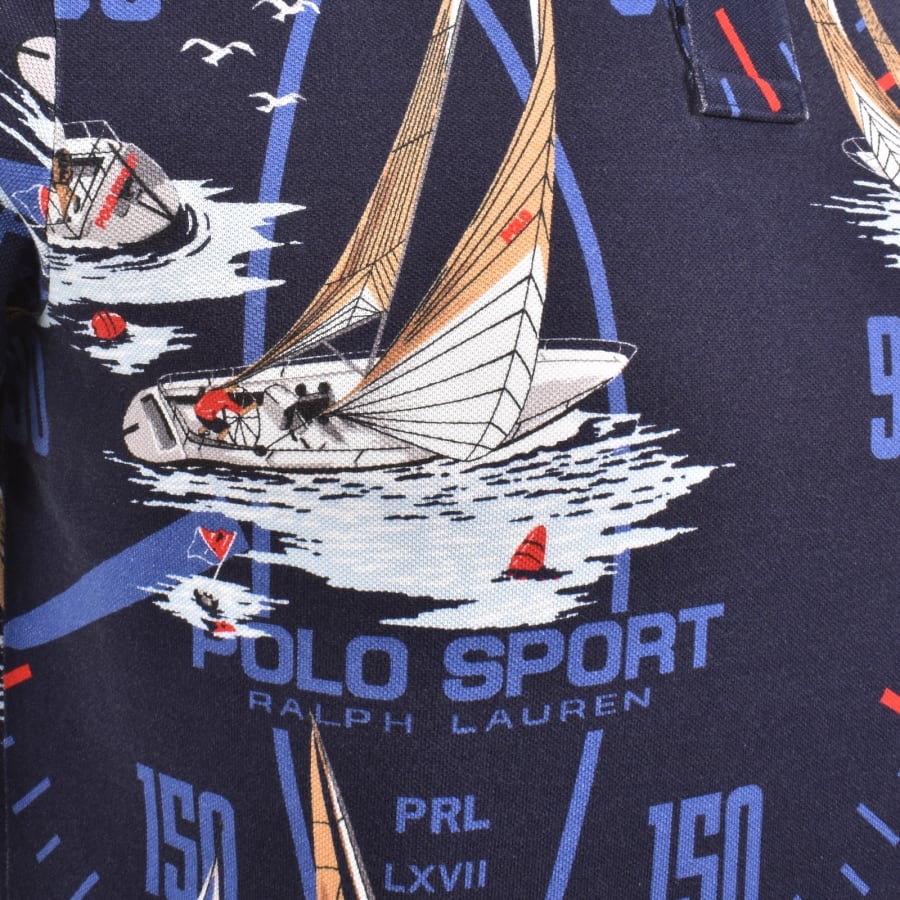 Image number 4 for Ralph Lauren Sailboat SS Polo Navy