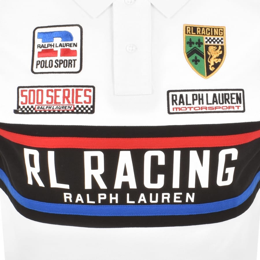 Image number 3 for Ralph Lauren Motorsport Short Sleeve Polo White