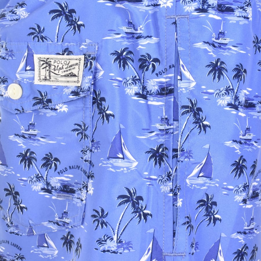 Image number 4 for Ralph Lauren Traveller Swim Shorts Blue