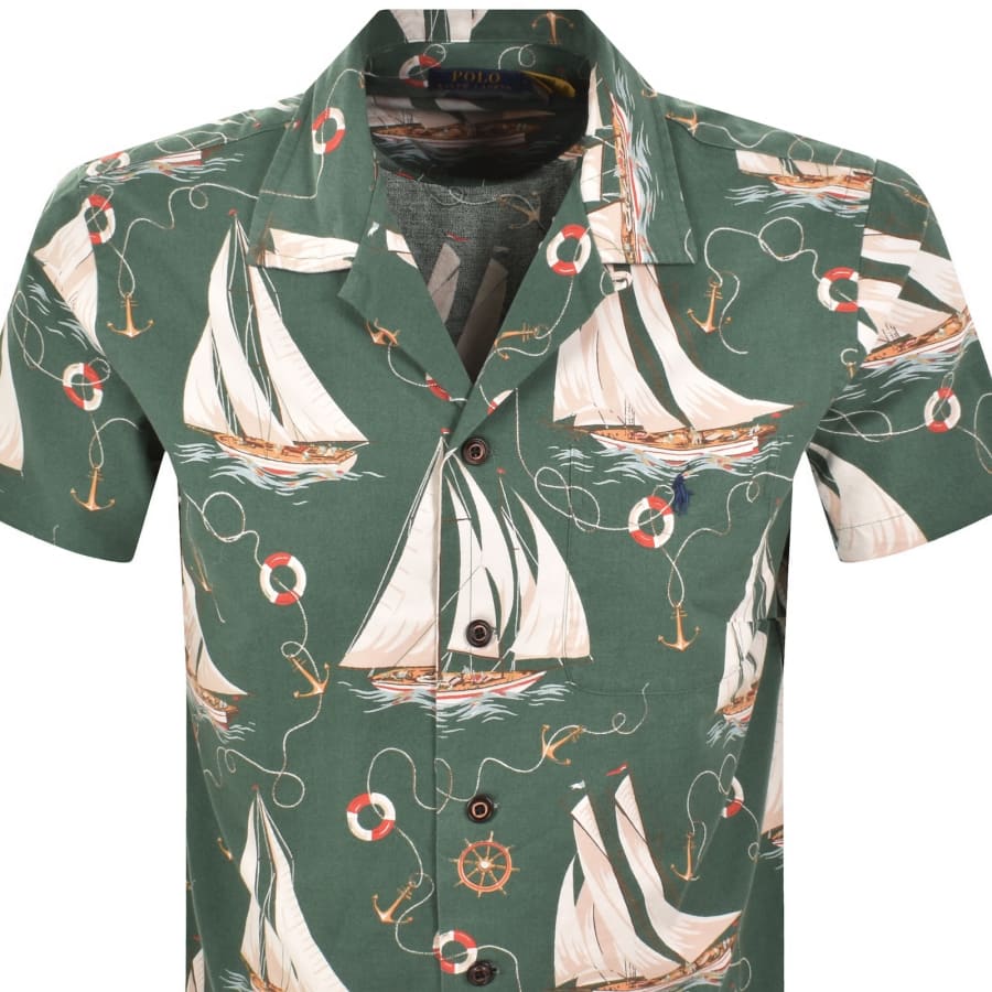 Image number 2 for Ralph Lauren Short Sleeved Shirt Green