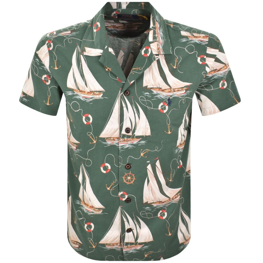 Image number 1 for Ralph Lauren Short Sleeved Shirt Green
