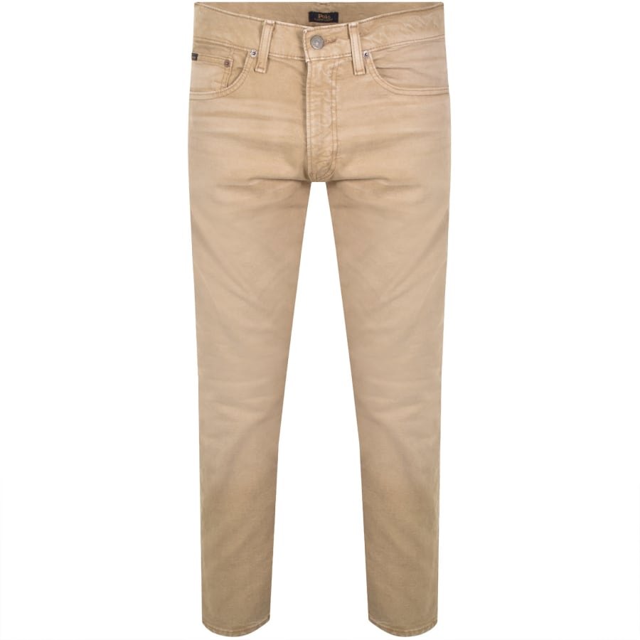 Image number 2 for Ralph Lauren Sullivan Slim Fit Jeans Beige