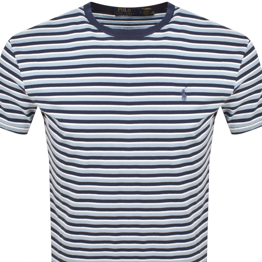 Image number 2 for Ralph Lauren Striped T Shirt Blue