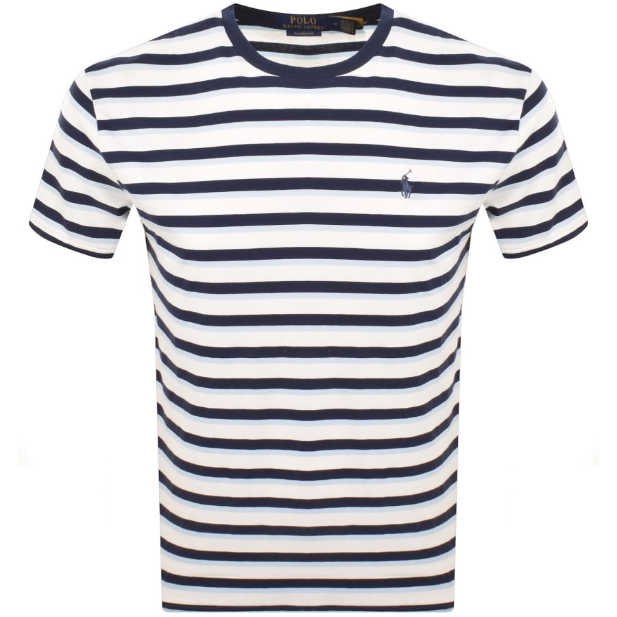 Image number 1 for Ralph Lauren Striped T Shirt White