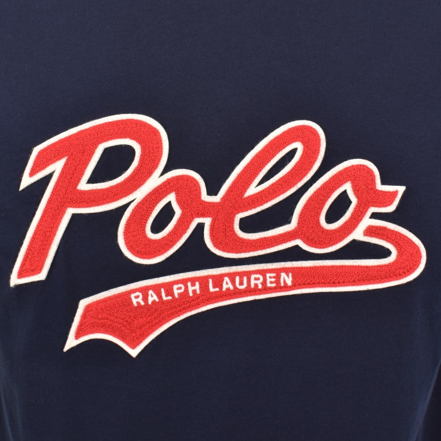 Image number 3 for Ralph Lauren Crew Neck Logo T Shirt Navy