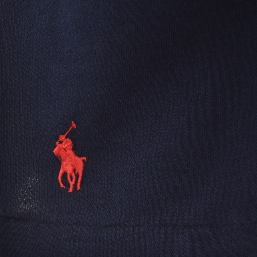 Image number 4 for Ralph Lauren Crew Neck Logo T Shirt Navy