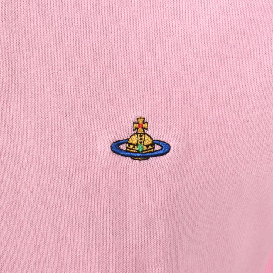 Image number 3 for Vivienne Westwood Knit Polo Pink