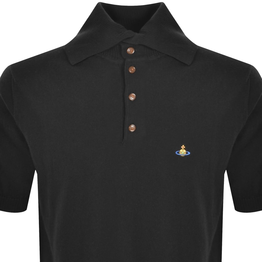 Image number 2 for Vivienne Westwood Knit Polo Black