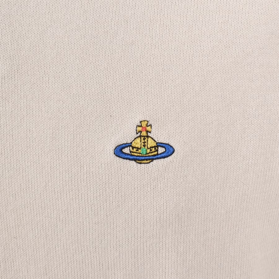 Image number 3 for Vivienne Westwood Knit Polo Dusty White