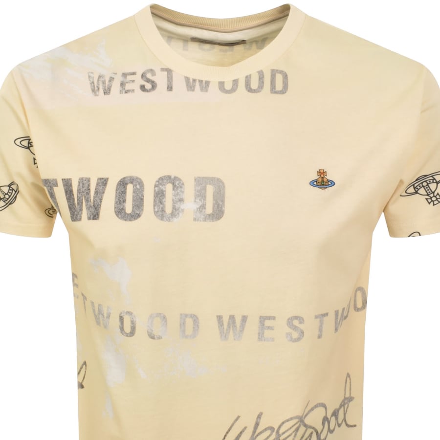 Image number 2 for Vivienne Westwood Classic Logo T Shirt Yellow