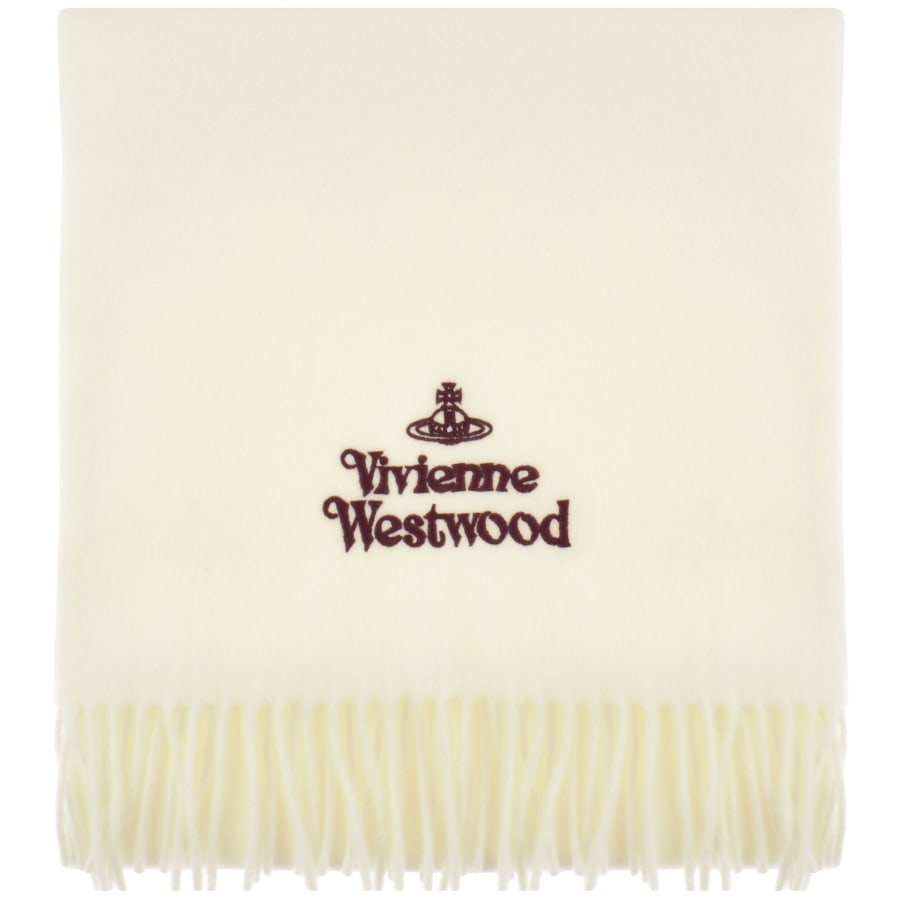 Image number 1 for Vivienne Westwood Logo Scarf Off White
