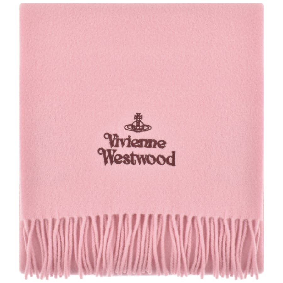 Image number 1 for Vivienne Westwood Logo Scarf Pink