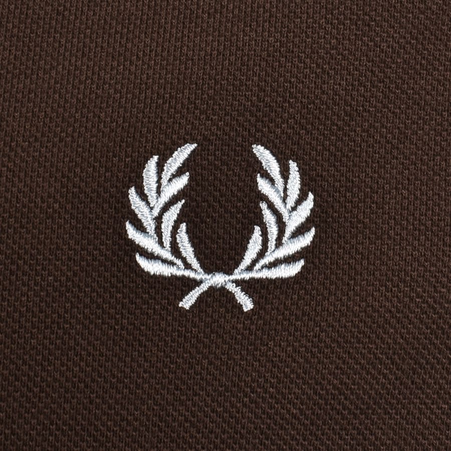 Image number 3 for Fred Perry Twin Tipped Polo T Shirt Brown