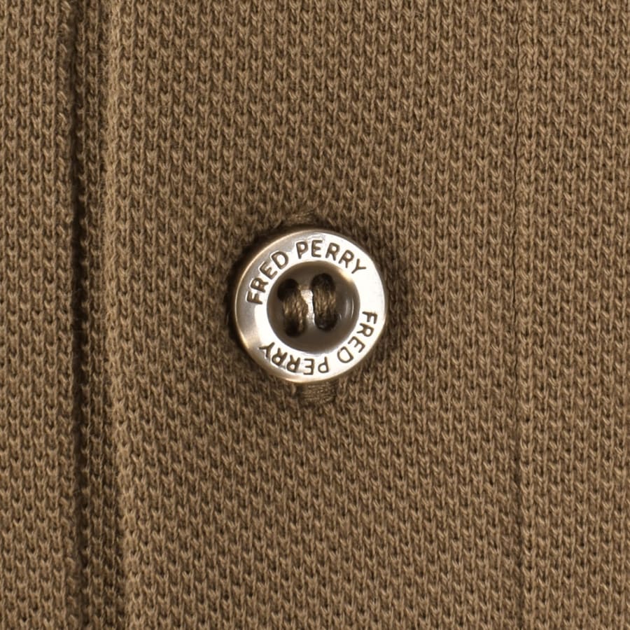 Image number 4 for Fred Perry Twin Tipped Polo T Shirt Brown